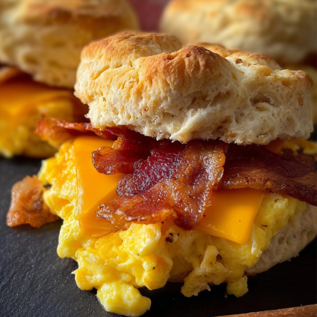 Bacon Egg + Cheese Biscuit Sandwich